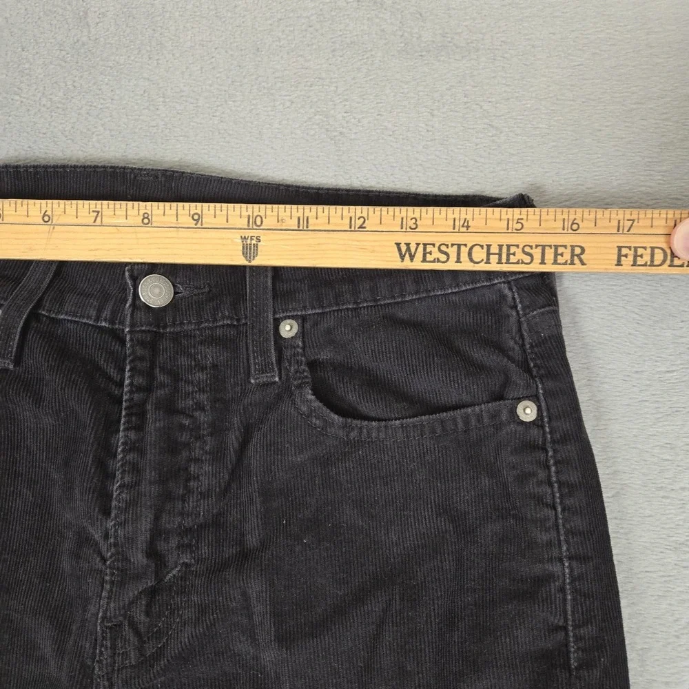 Levis 512 Slim Taper Corduroy Pants Men 30x32 (Fits 30x30) Black 5 Pocket Cotton